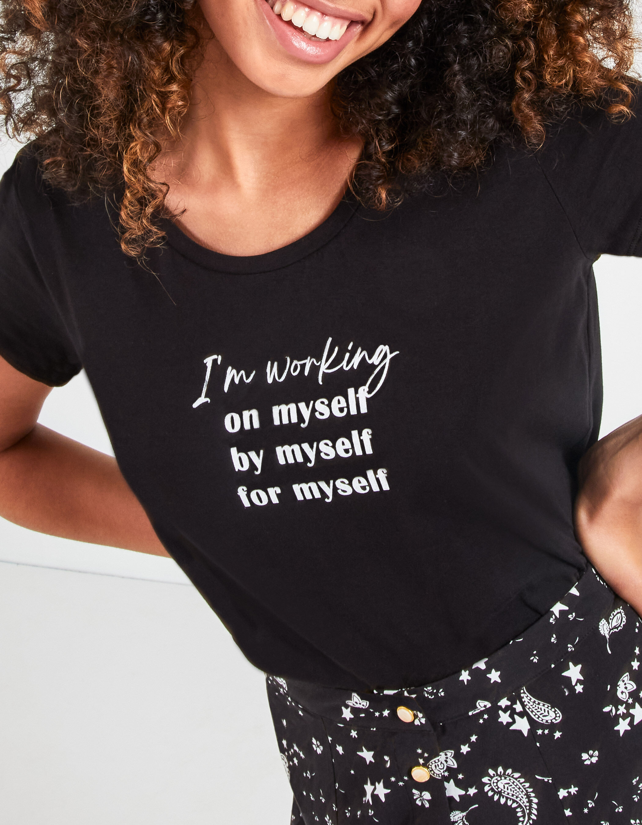 Camiseta negra algodon online