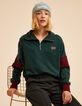 Sudadera camionero verde acanalada burdeos I.Code-6