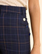 Marineblaue elegante Hose mit Karos I.Code-4