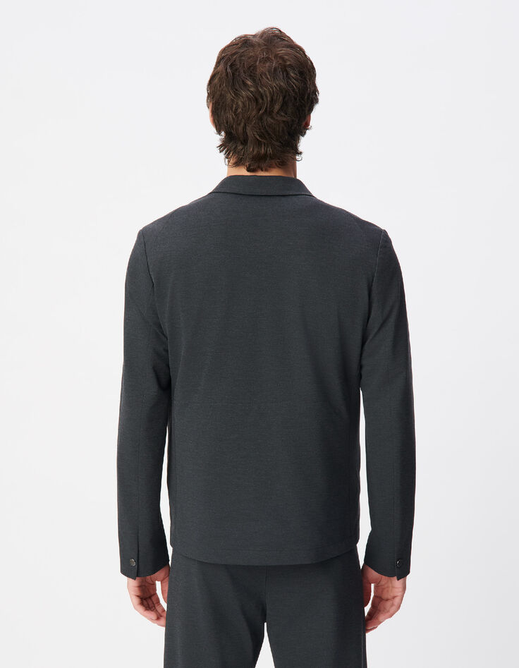 ULTRA MOBILITY Herren Anzugjacke aus grauem Mesh-3