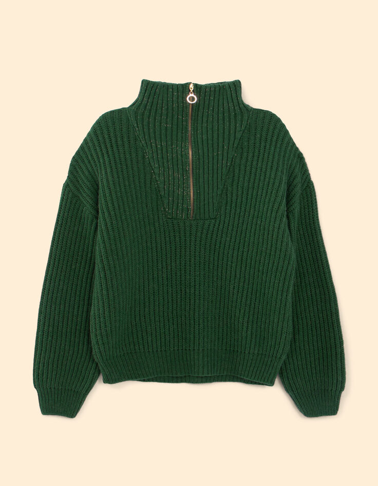 Jersey camionero verde noche punto I.Code-5 Jersey camionero verde noche punto I.Code-5