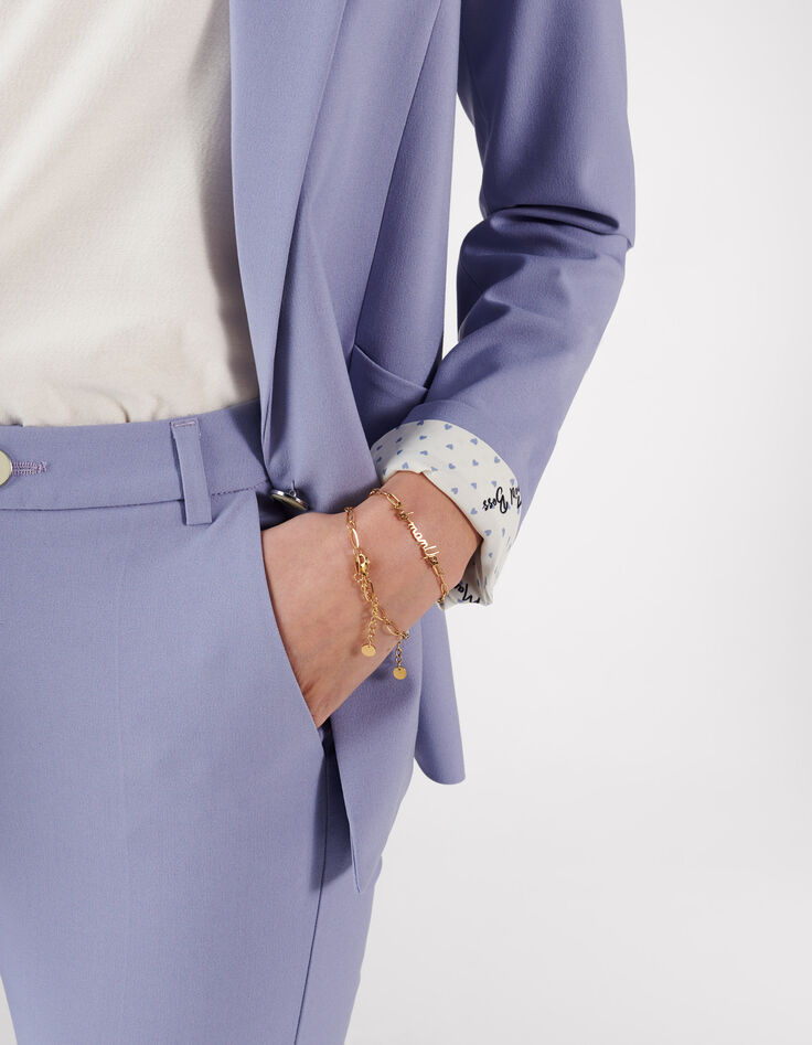 Lavendelblauer Blazer I.Code-3