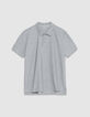 Graues kurz&auml;rmeliges Poloshirt DRY FAST Herren-6