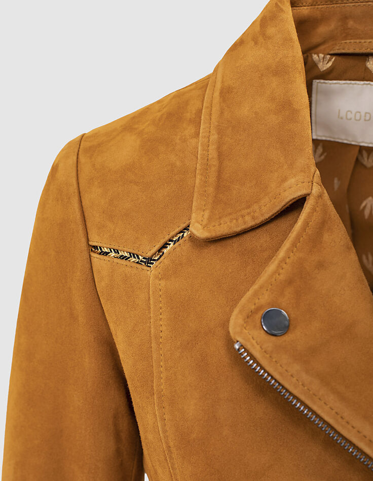 Blouson mélèze en cuir velours I.Code-3 Blouson mélèze en cuir velours I.Code-3
