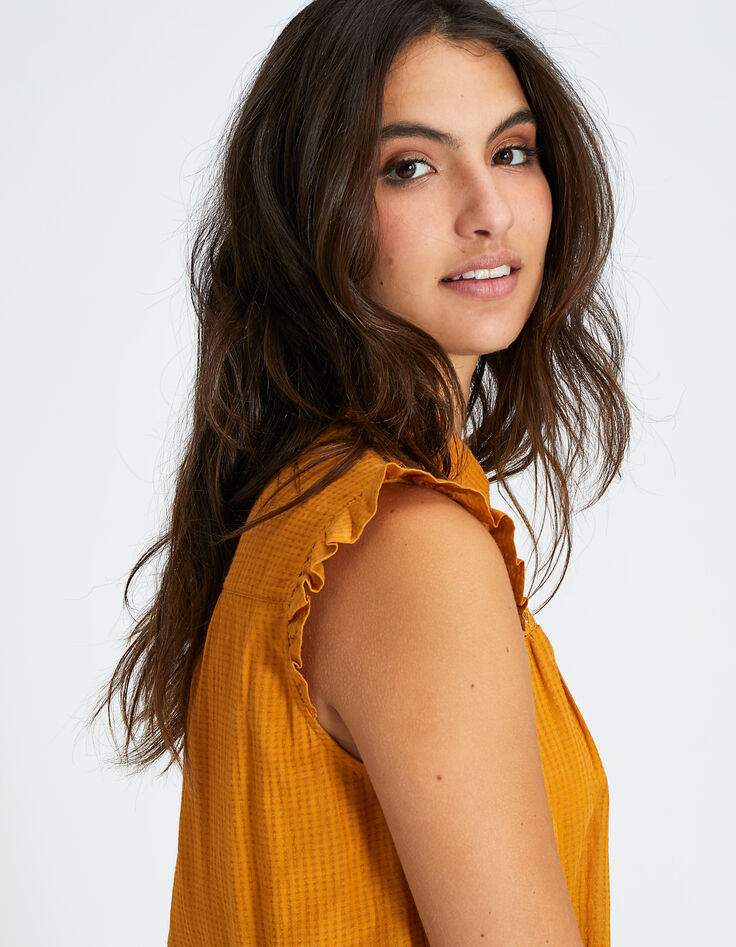 Gelbe Bluse ohne Ärmel I.Code-5 Gelbe Bluse ohne Ärmel I.Code-5