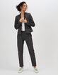 Schwarzer Blazer mit Spitze I.Code-5