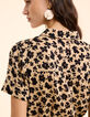 Robe beige imprimé léo floral I.Code-9