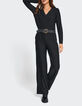 Combinaison noire maille brillante I.Code-5