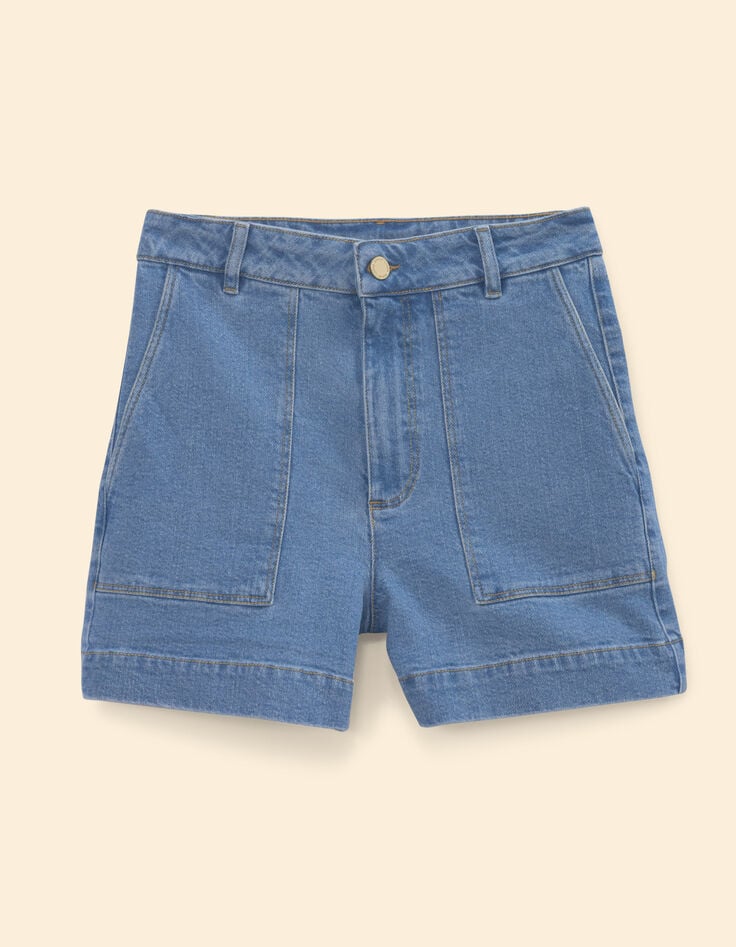 Short bleu en denim I.Code-8 Short bleu en denim I.Code-8