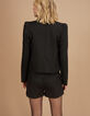 I.Code black short suit jacket-4