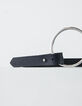 Marine leren riem met grote ring I.Code-3