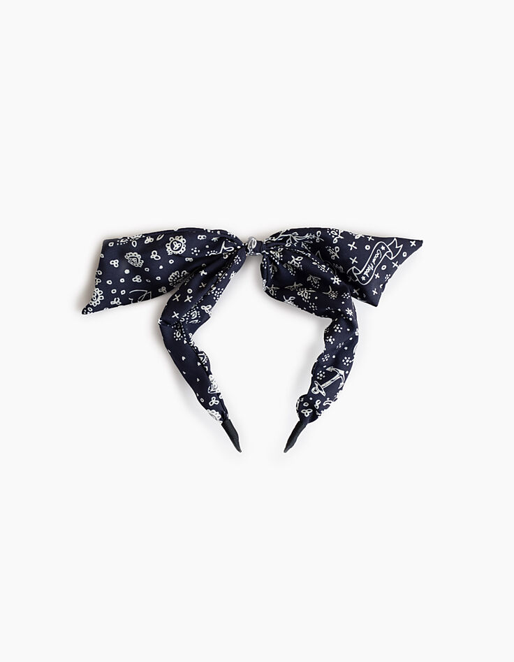 Serre-tête marine à imprimé foulard I.Code-1