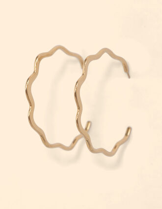 Pendientes de aro con muesca I.Code