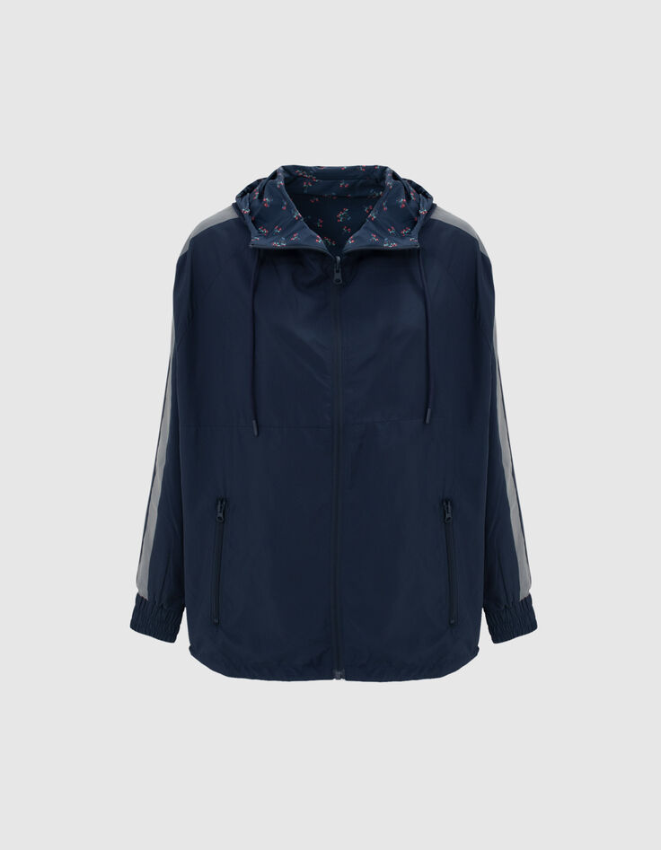 I.Code navy/rollerskate print reversible windcheater-6