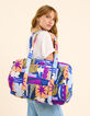 Sac beige visuel floral graphique I.Code x THE FEEBLES-1