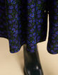 Jupe midi noire imprim&eacute; fleurs d'hiver I.Code-5