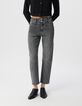 Graue Slouchy-Damenjeans in Crop-L&auml;nge aus BCI-Baumwolle-2