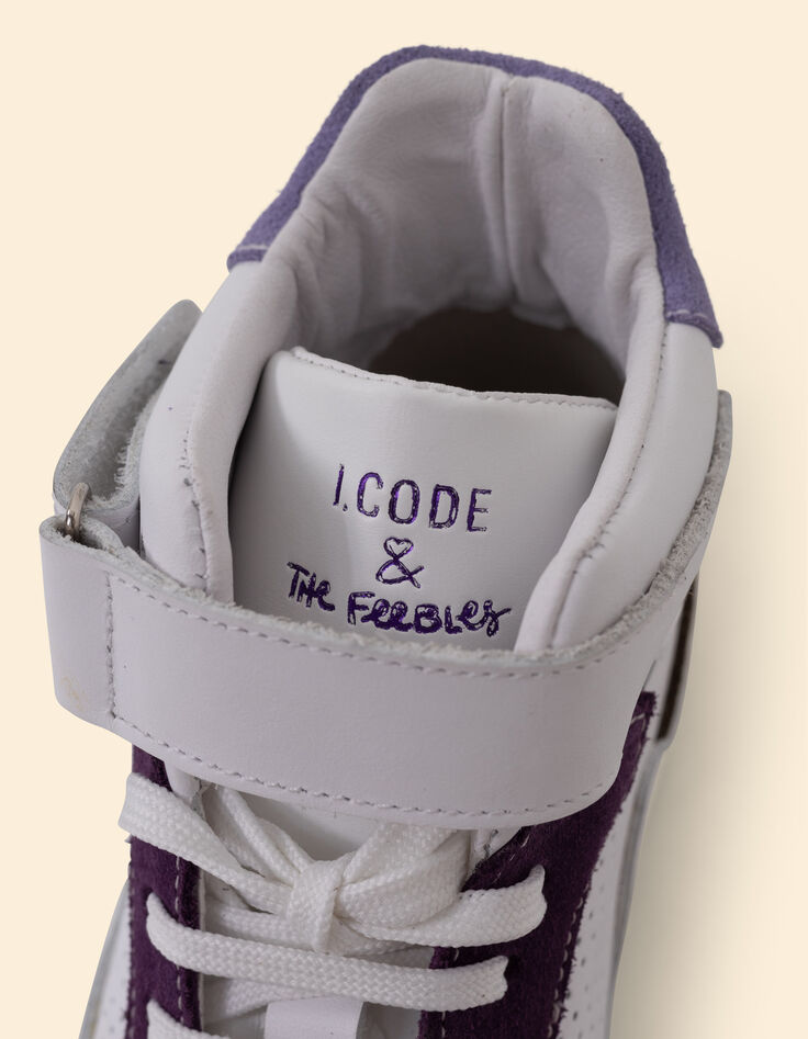 Weiße Sneakers parma/khaki Leder I.Code x THE FEEBLES-5