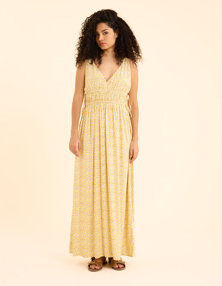 Robe longue imprimé fleuri I.Code-4