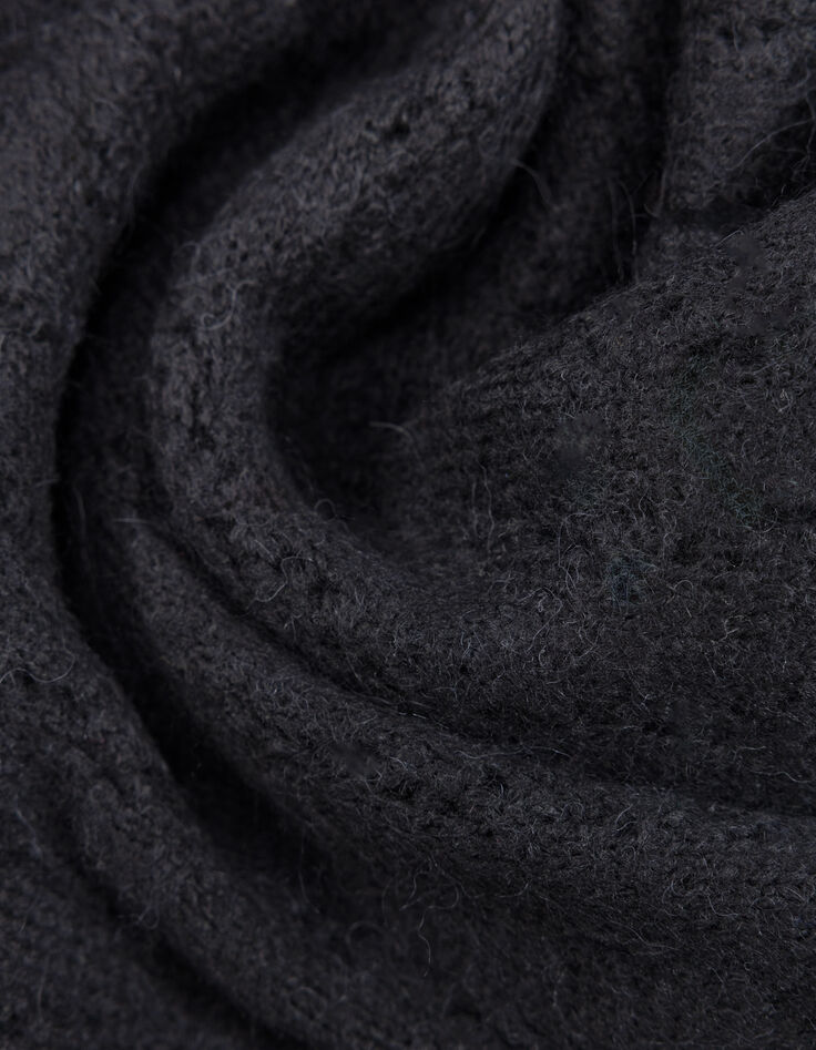 Cardigan noir tricot ajour&eacute; I.Code-7