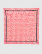 Foulard losange coquelicot plissé graphique pop I.Code-1
