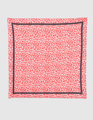 Foulard losange coquelicot plissé graphique pop I.Code