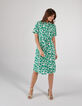 Vestido camisero blanco roto tréboles I.Code -7