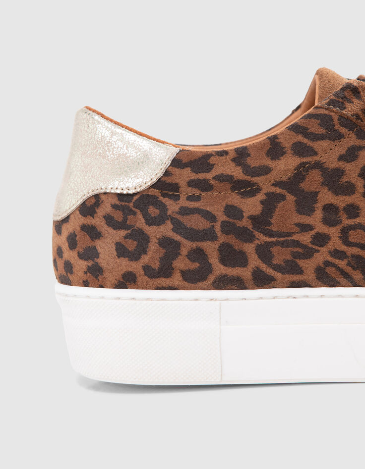 Sneakers imprim&eacute; l&eacute;opard &agrave; scratchs I.Code-6