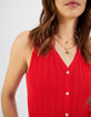 Cardigan cherry tricot côtelé sans manches I.Code-4