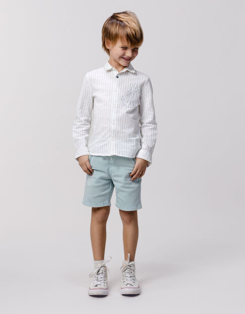 LOOSE water green knitted Bermuda shorts for boy - IKKS