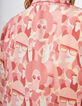 I.Code crimson red shirt with women print-5