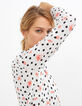 Gebroken wit hemd stippen- en palmprint I.Code-6