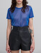 Camiseta azul rey l&uacute;rex animal print-2