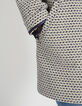 Manteau marine jacquard fantaisie I.Code-2