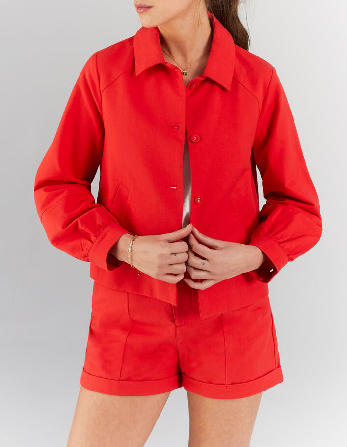 I.Code cherry jacket with baggy sleeves - IKKS