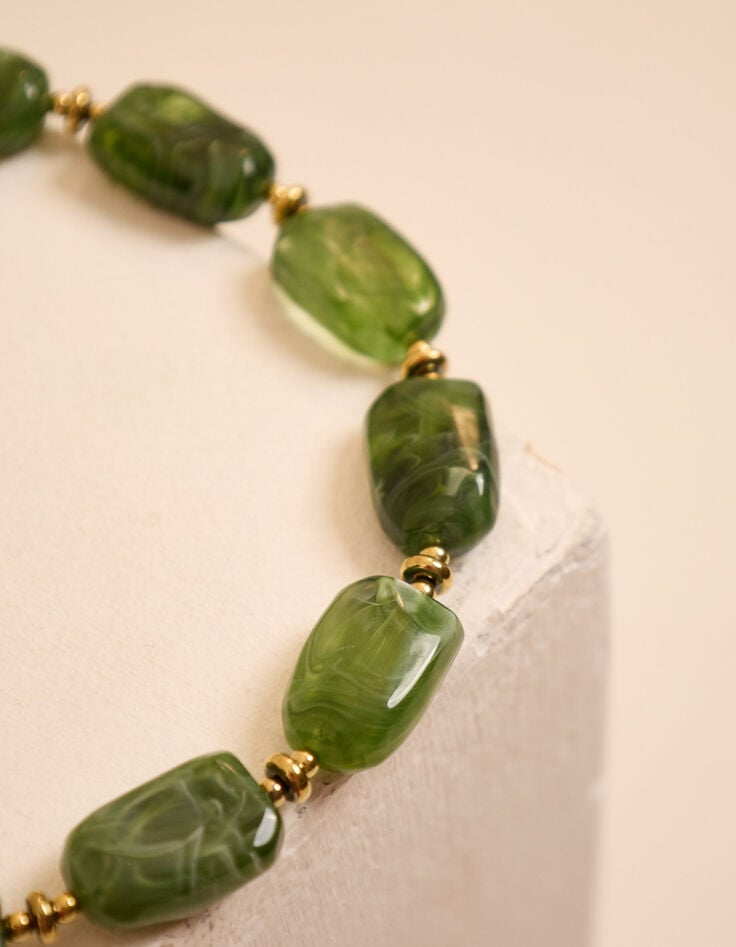 Grünes Perlenhalsband I.Code-1 Grünes Perlenhalsband I.Code-1