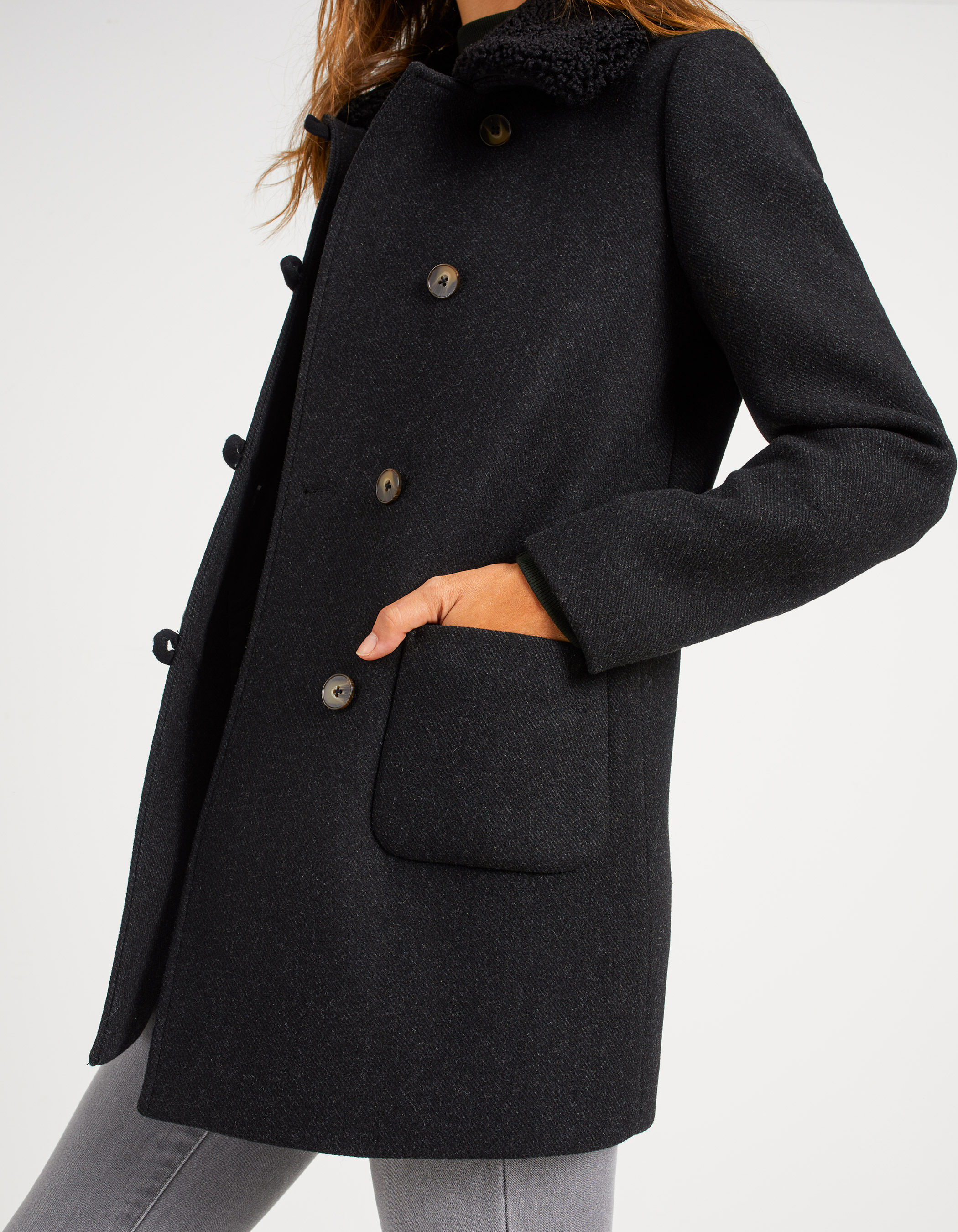 Manteau noir esprit hotsell