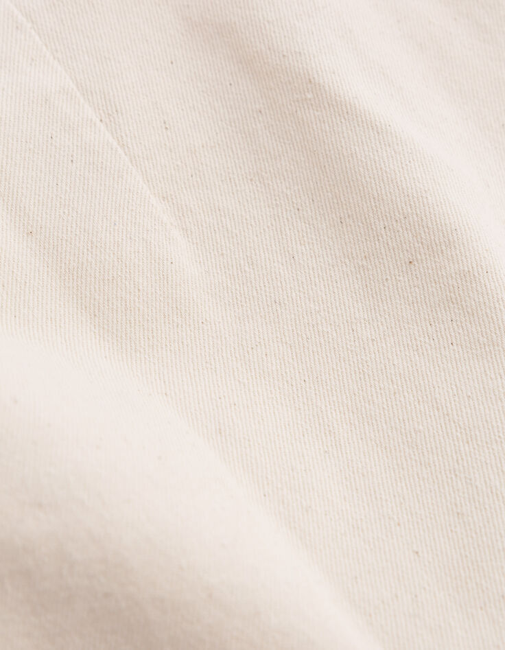 Robe en jean écru surpiqûres ocre I.Code-9