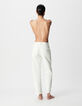 Anders Damen 7/8 Straight White Jeans-2