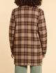 Manteau camel motif carreaux I.Code-3