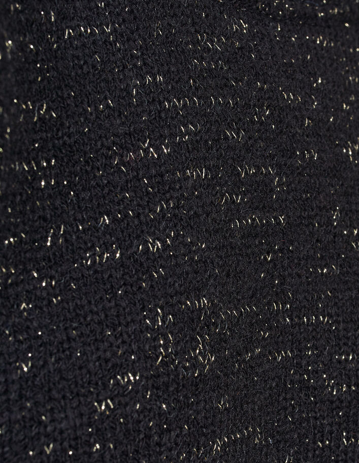 Pull noir tricot avec nœud fantaisie dos I.Code -5