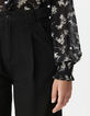 Schwarze, weite Damen-Jeans P&eacute;n&eacute;lope-4