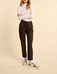 Schwarzes T-Shirt mit Kaminkragen I.Code-5