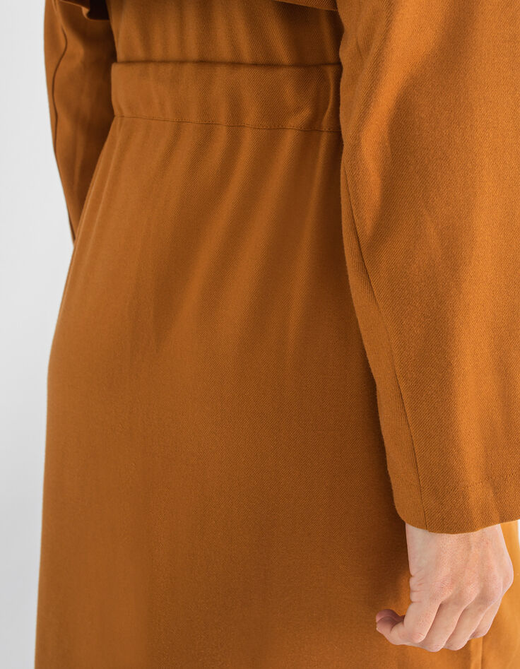 Geelbruine trench met fantasieknopen I.Code-2