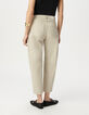 Beige Gabrielle Balloon-Jeans f&uuml;r Damen-3