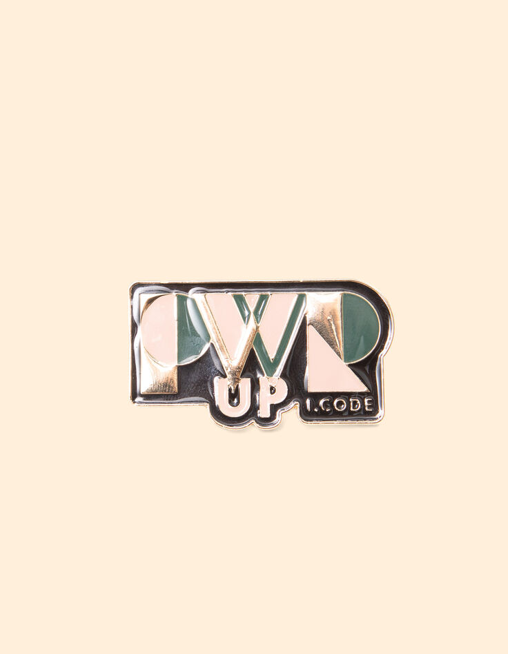 Broche message métal I.Code-1