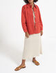 Veste terracotta jacquard étoiles I.Code-5