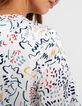 Vestido blanco roto estampado arty I.Code-4