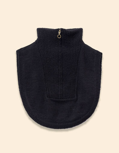 Col camionneur plastron noir tricot I.Code