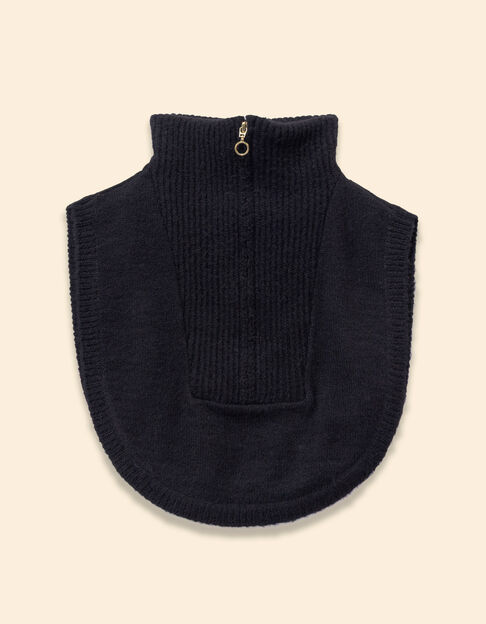 Col camionneur plastron noir tricot I.Code